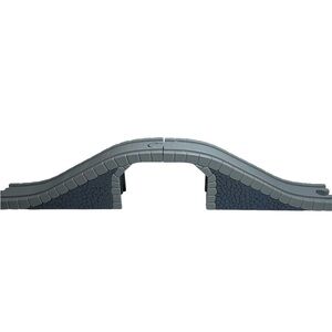 THOMAS & FRIENDS WOODEN RAILWAY GRAY STONE ARCHED BRIDGE PLASTIC 2 PC SET